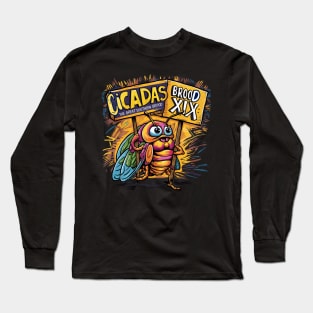 sundown serenade: cicada brood x.Magicicadas Brood X. Long Sleeve T-Shirt